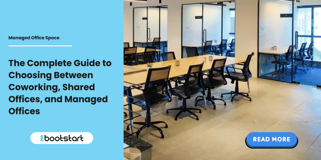 Workspace comparison between coworking, shared offices, and managed offices